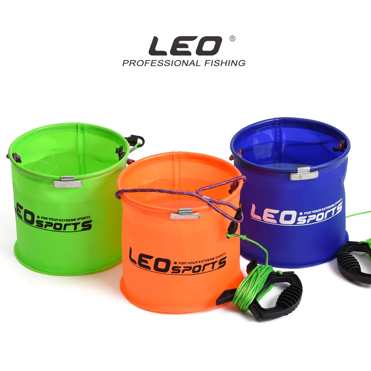 Cubo de pesca multicolor con ranuras – Resistente a presión y desgaste - imagen 5