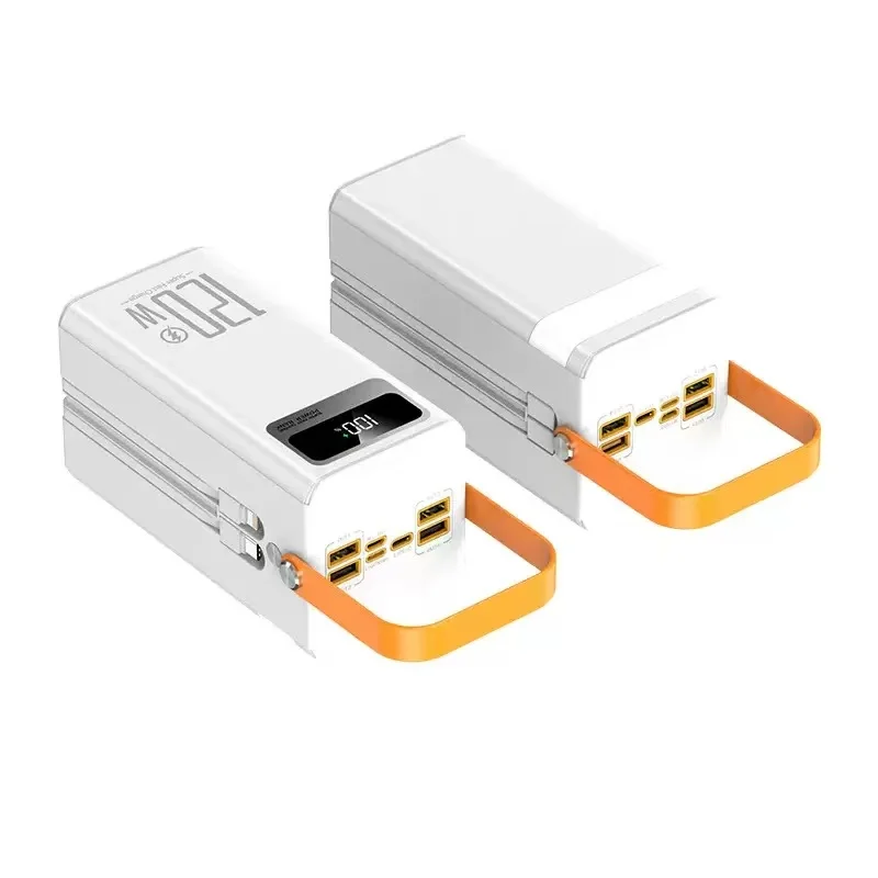 Batería externa de alta capacidad con carga rápida y luz LED