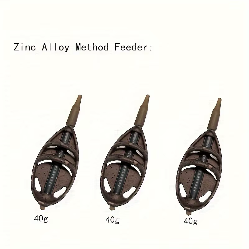 Kit Method Feeder en Línea – Aleación Zinc para Pesca de Carpa - imagen 5