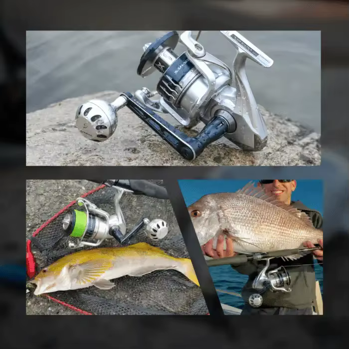 GOMEXUS Manija de alimentación para carrete Shimano Saragosa SW - imagen 3