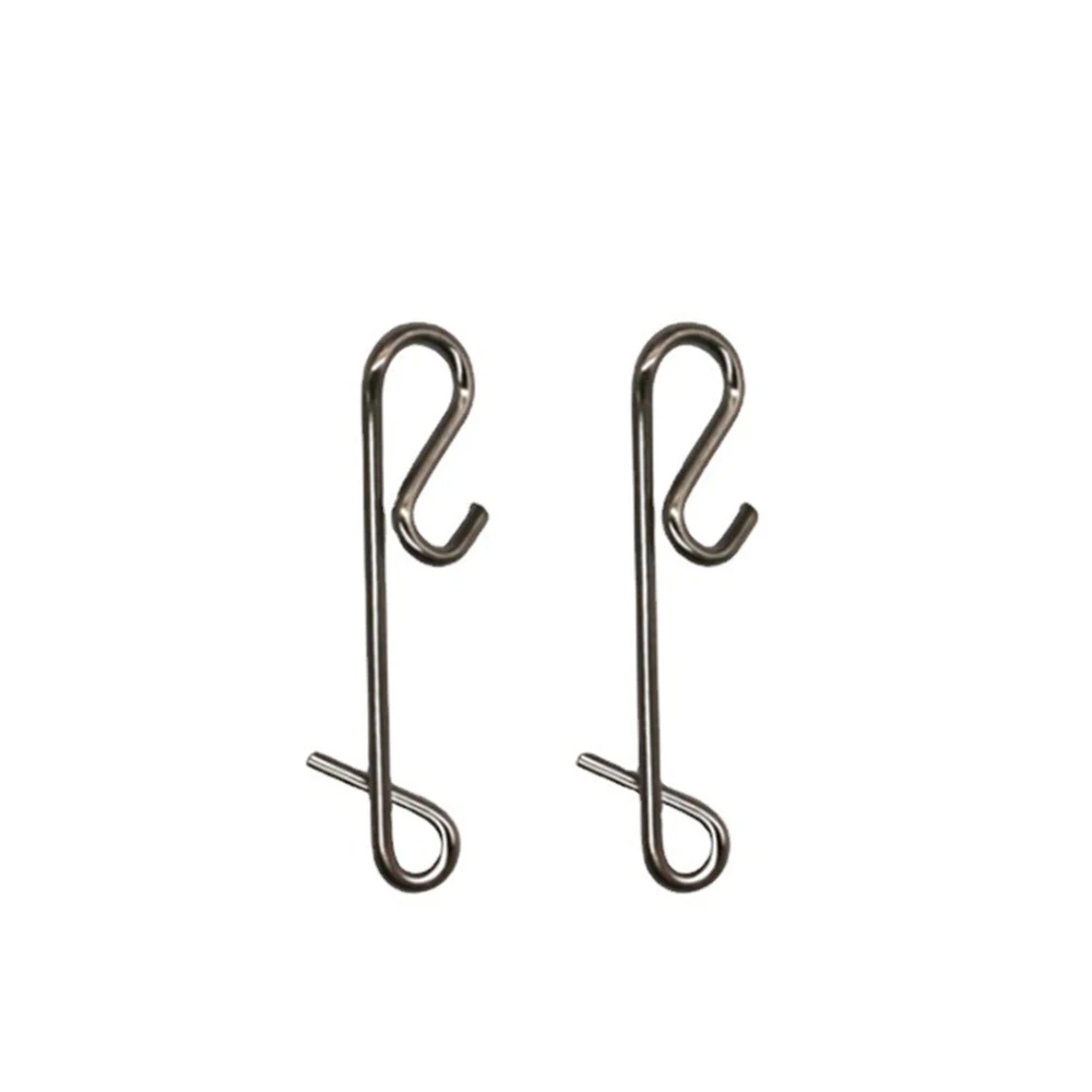 Broches de seguridad con conectores rápidos inox para señuelos