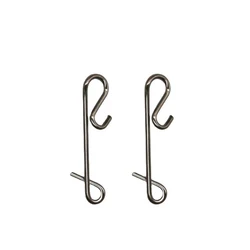 Broches de seguridad con conectores rápidos inox para señuelos