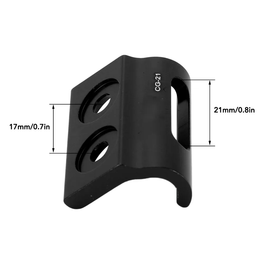 Colgador de cambio delantero de bicicleta de aleación de aluminio en color negro