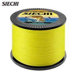 SIECHI Sedal de Pesca 4 Hebras PE 12-83LB – Resistente al Desgaste
