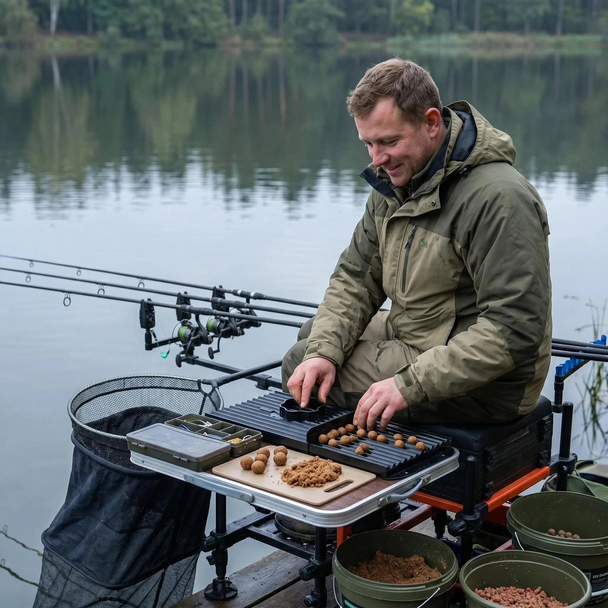 Hirisi mesa enrolladora de boilies para carpa, pop-ups y cebo - imagen 5