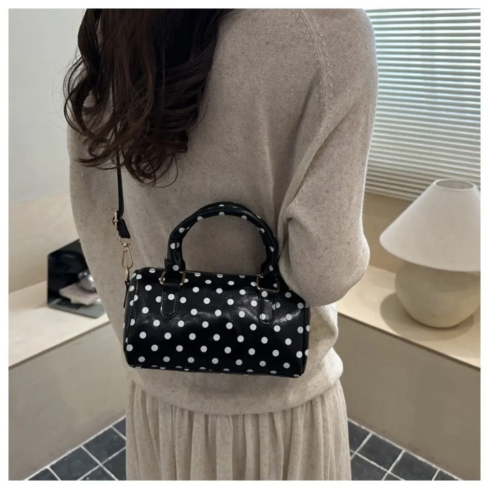 Bolso de hombro estilo coreano y lunares