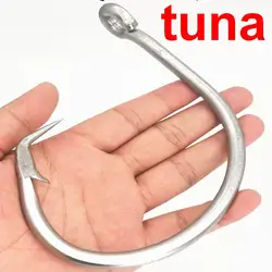 Anzuelos Big Game de acero inoxidable para tiburón y atún