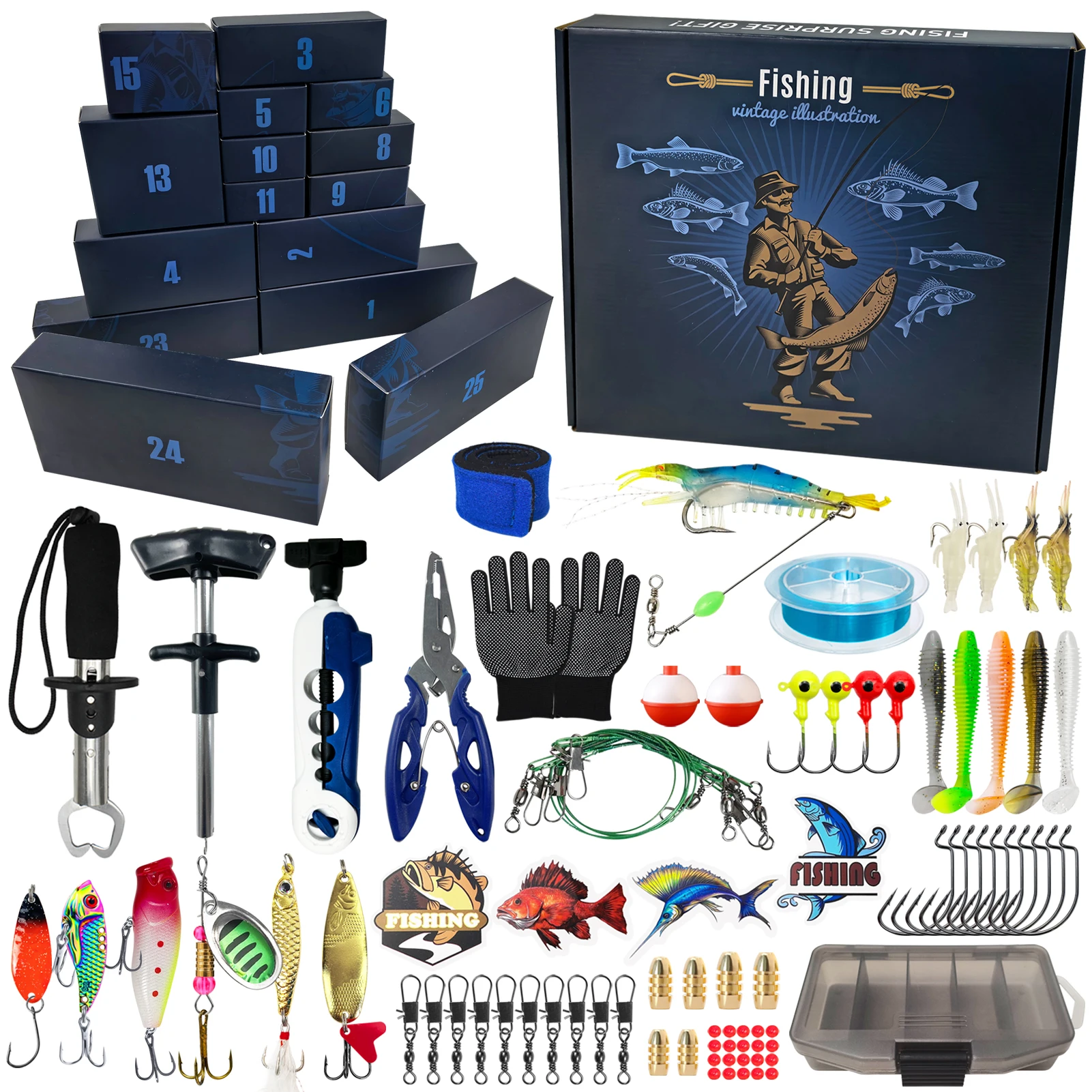 Gratis Fisher kit de señuelos mixtos VIB que se hunden y crankbait - imagen 5