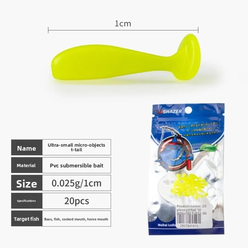 Señuelos Jig de silicona blanda tipo minnow flotante con cola T - imagen 2