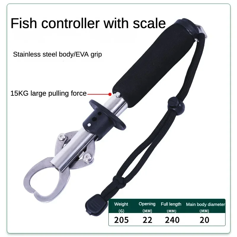 Alicates de pesca acero inoxidable con escala y regla – Mango recto - imagen 2