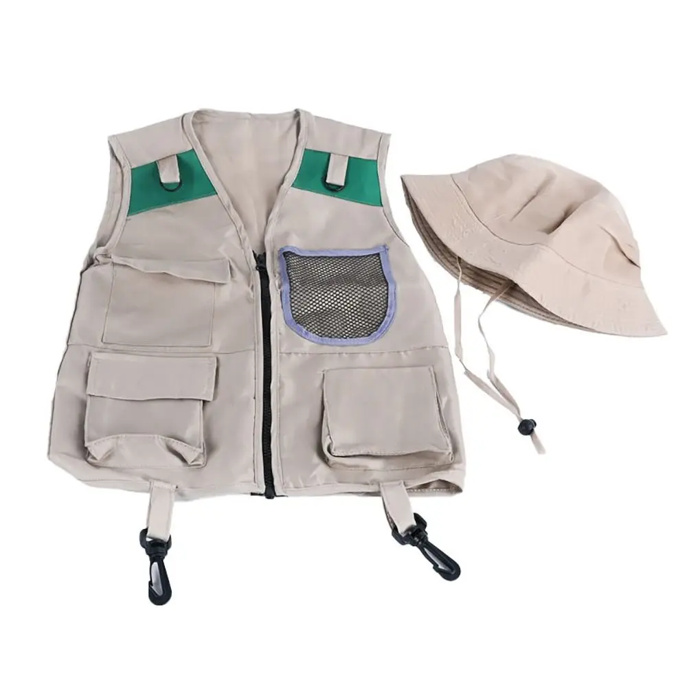 Disfraz de explorador infantil multicolor cargo, sombrero incluido - imagen 3