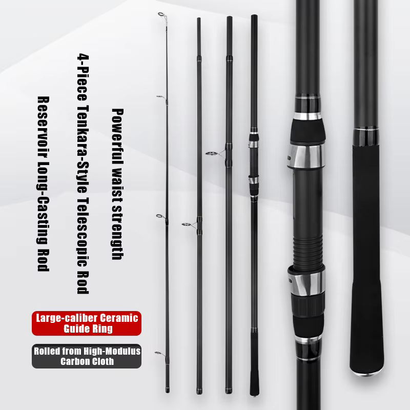 Caña Surfcasting 3.30-3.90m 30-200g Carbono 40T 4 Tramos - imagen 2