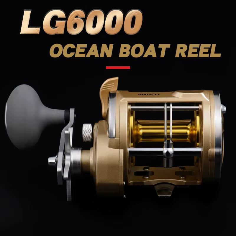 Carrete LG6000 para mar y barco – Ratio 6.3:1 pesca profunda - imagen 4
