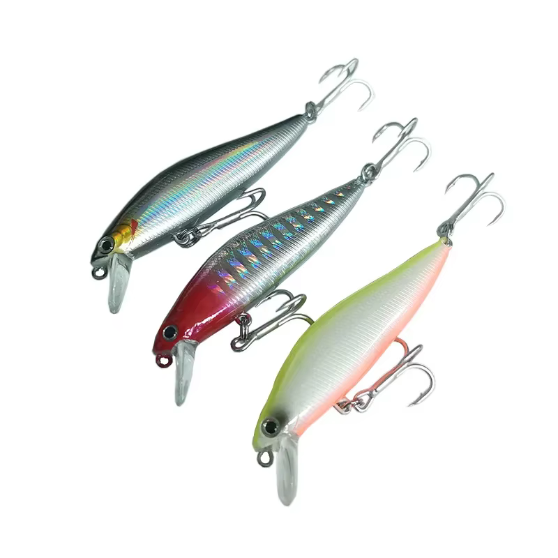 OUTKIT Minnow – Wobbler hundido ojos 3D lanzamiento magnético - imagen 4