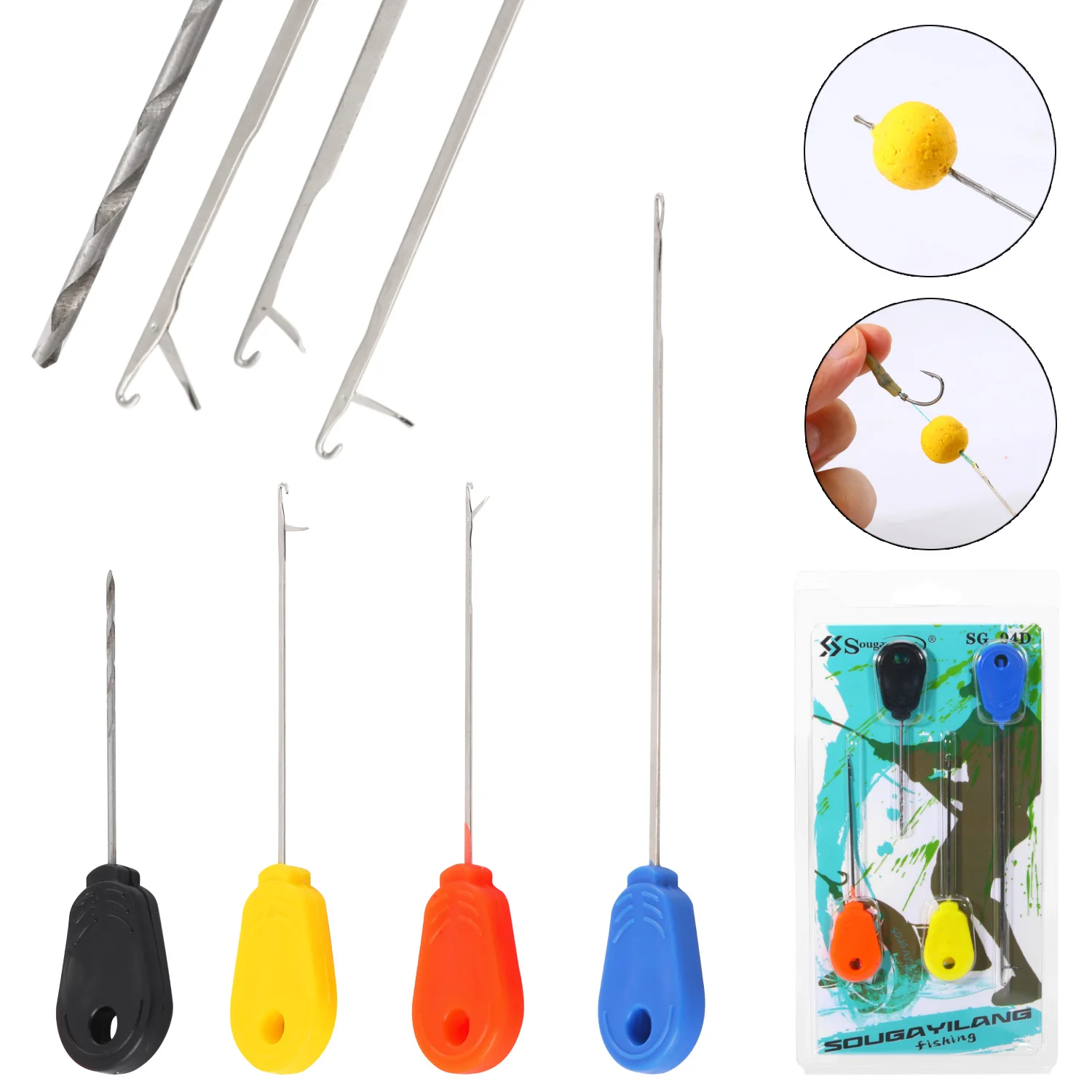 Aguja de empalme para pesca