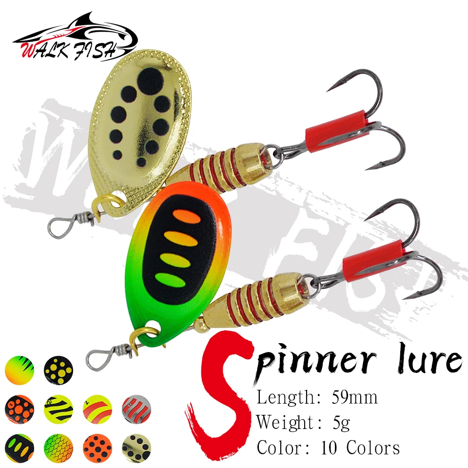 Señuelo Giratorio WALK FISH para Lucio – Cuchara con Anzuelos Triples - imagen 3