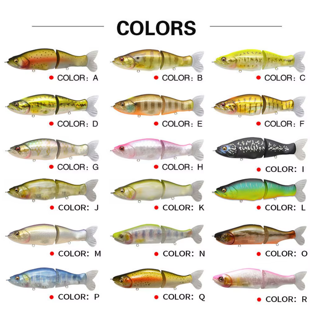 Señuelos Glidebait Articulados 135mm 28g para Lubina y Lucio