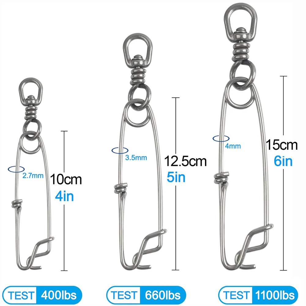 Clip de pesca acero inoxidable easy catch