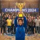 Trofeo de metal dorado para campeones, gran escultura plástica - imagen 5