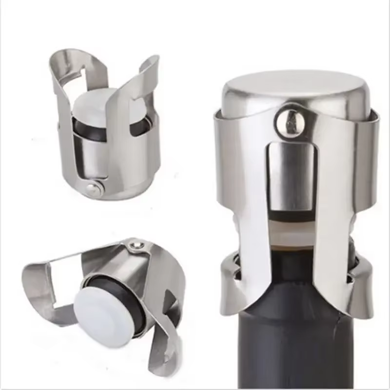 Tapón sellador vacío de acero inoxidable para champán, vino y cerveza - imagen 2