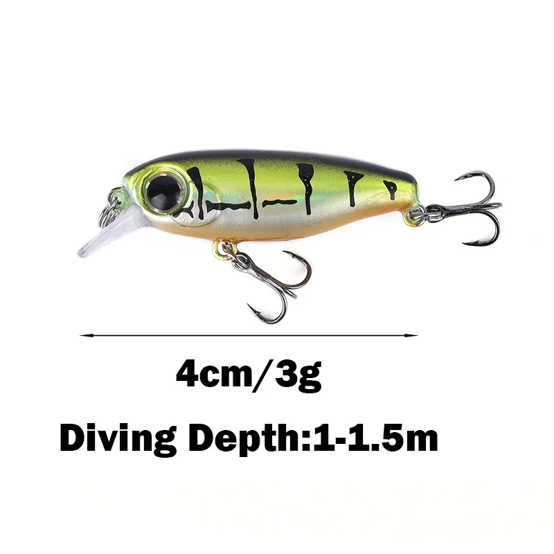 Senuelo minnow hundido 40mm – perca y lubina - imagen 4