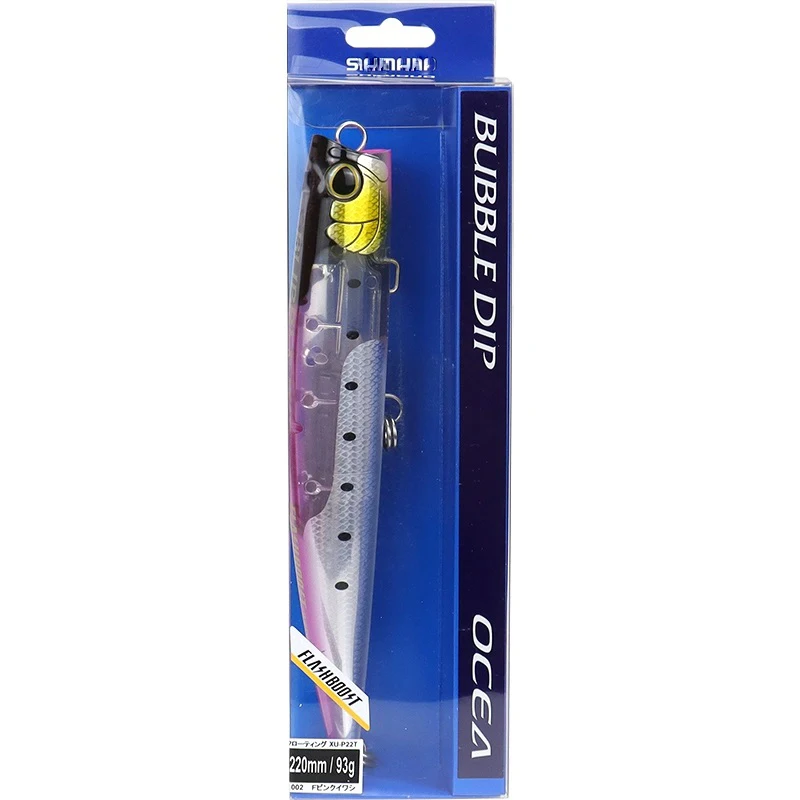 Ocea Bubble Dip Pop 220F Popper para atún y GT de superficie - imagen 3
