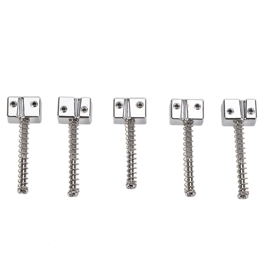 Tornillos de Resorte para Sillín de Puente de Bajo Eléctrico – Plateado y Dorado - imagen 4