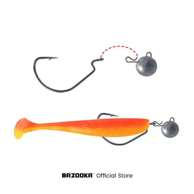 Bazooka Señuelos blandos para pesca – Cebo de silicona gusano - imagen 2