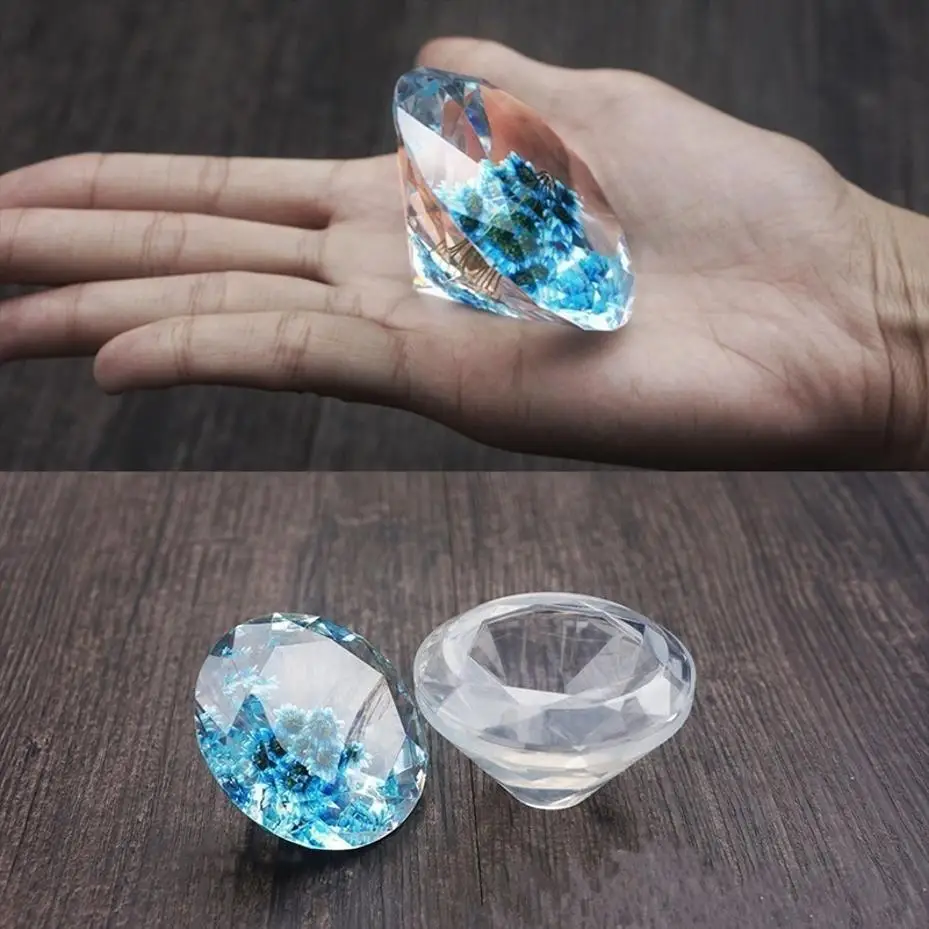 Molde de silicona hecho a mano para colgantes de diamante joyería