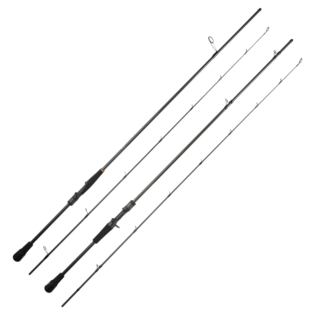 Detalle de la caña para surfcasting y spinning