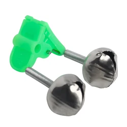 Alarma de Mordida Pesca con Abrazadera – Campana Verde ABS