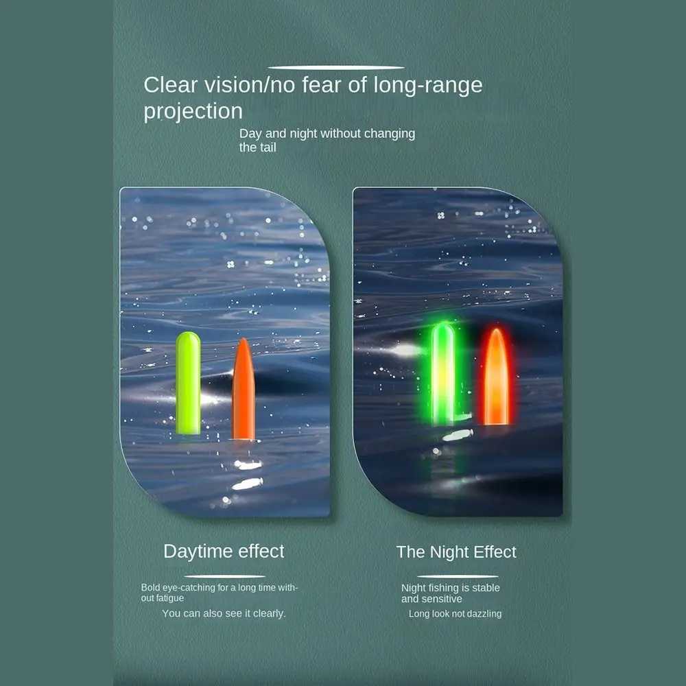 Boya LED electrónica de inducción luminosa, flotador pesca nocturna