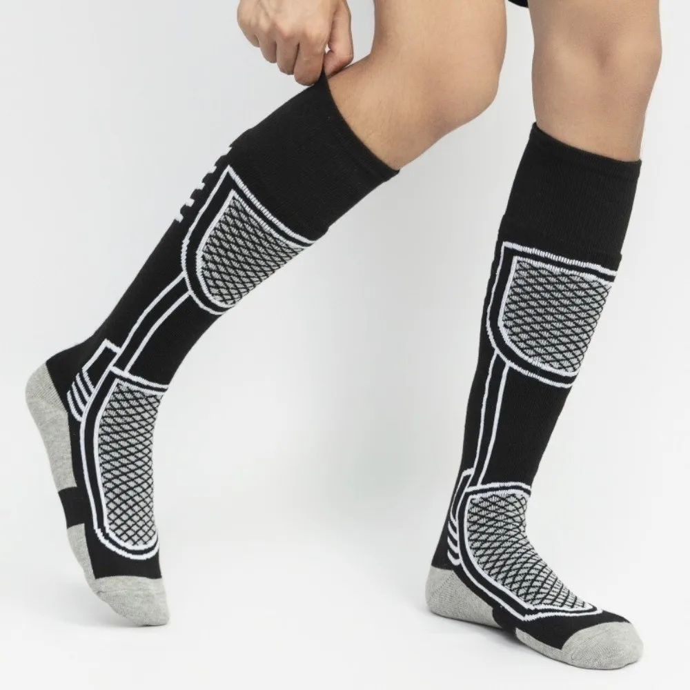 Calcetines térmicos hasta la rodilla de esquí, gruesos y transpirables - imagen 4