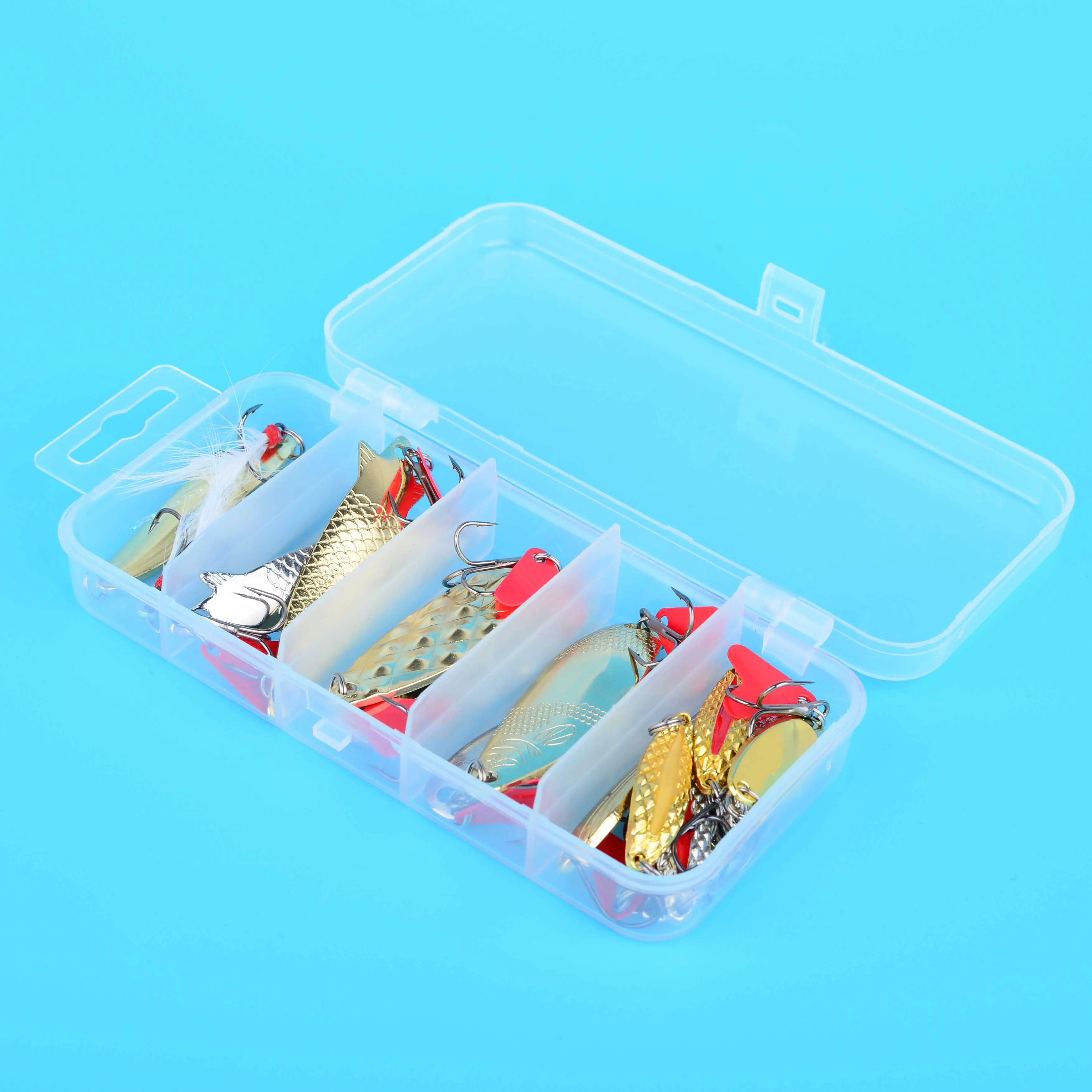 Kit de señuelos para trolling y jigging con cucharas metálicas - imagen 3