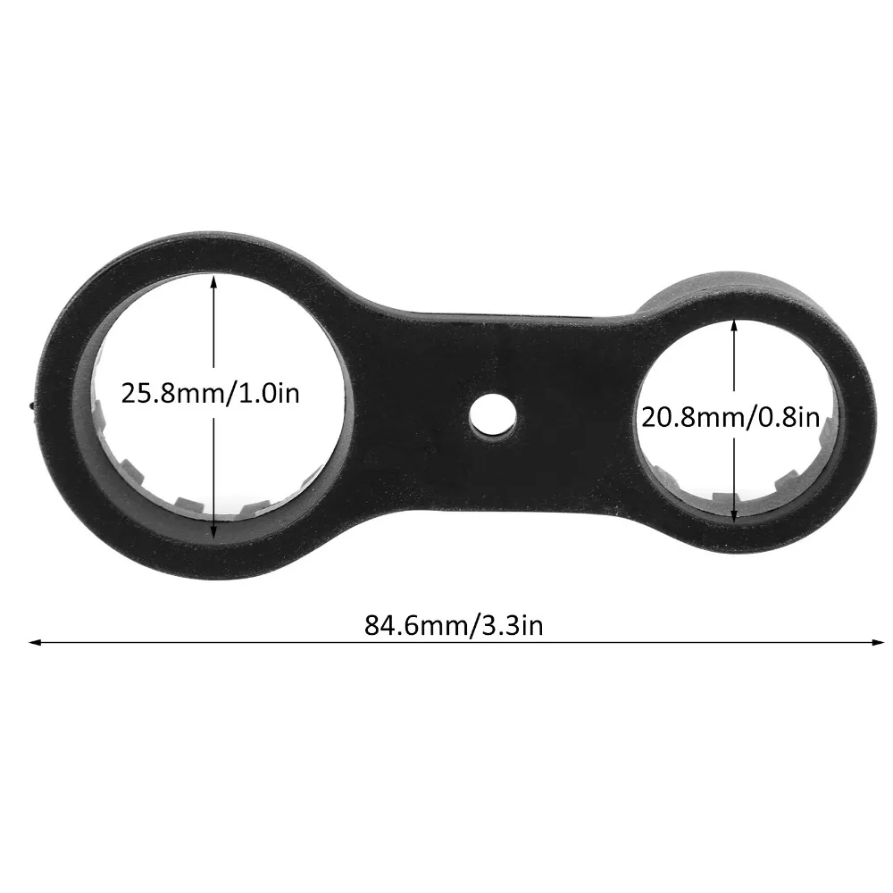 Llave doble cabezal para horquilla delantera de bicicleta