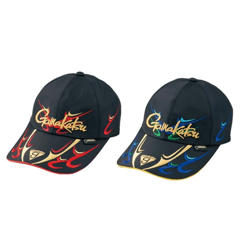 Detalle de bordado y diseño de gorra de pesca