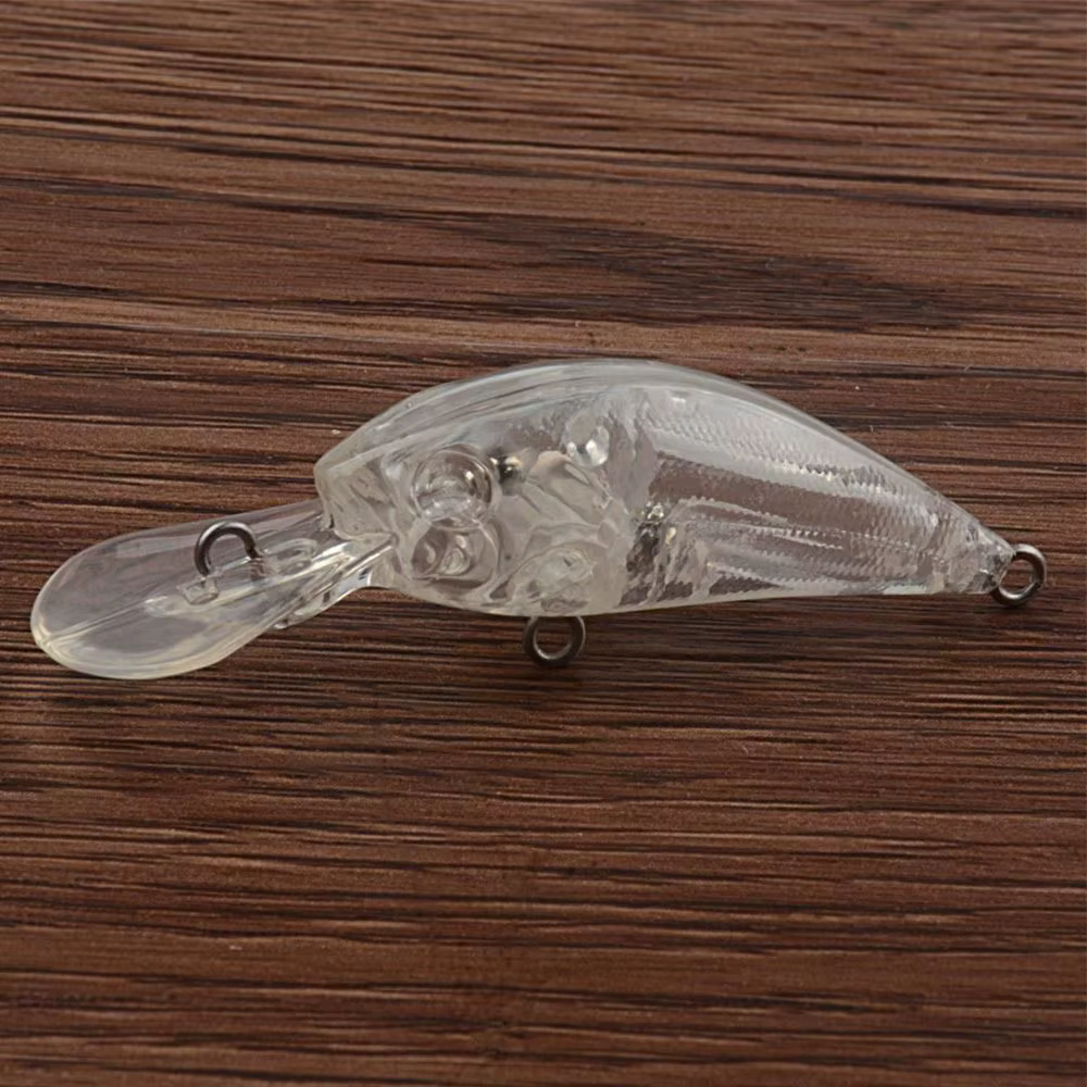 Señuelos minnow transparentes con sonajero – ABS sin pintar - imagen 3