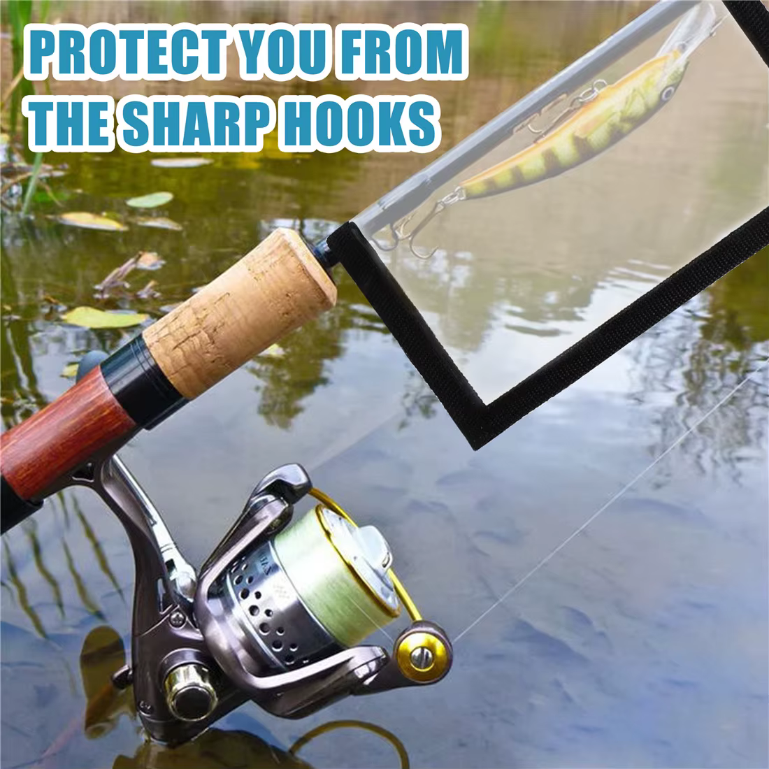 Protectores de anzuelos para pesca PVC transparente en agua salada - imagen 3