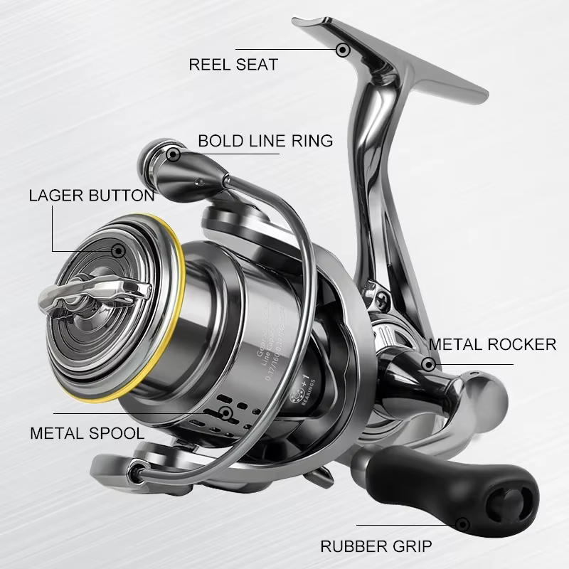 Carrete Basculante Poco Profundo Metal Arrastre 8KG - imagen 3
