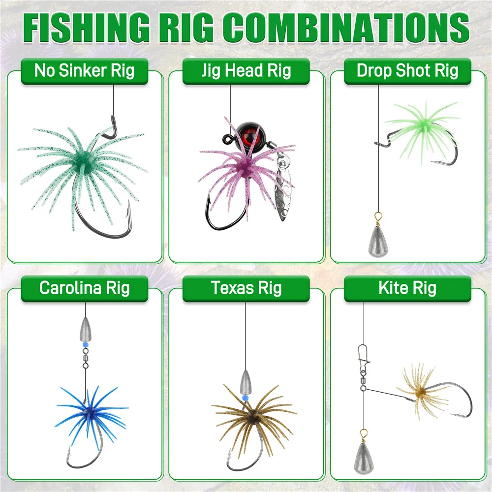Señuelos de erizo jigging de precisión para lubina y trucha - imagen 3
