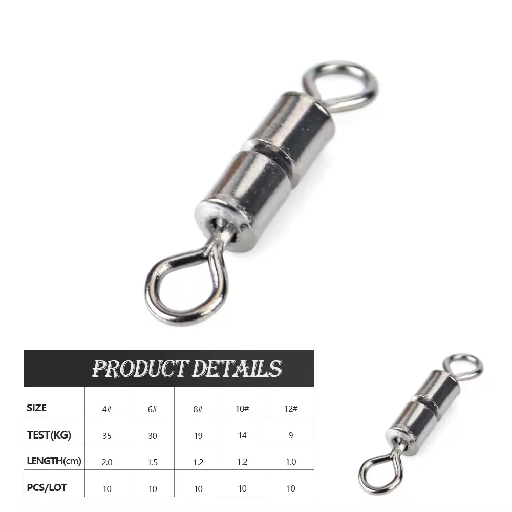 Conector giratorio doble para señuelos