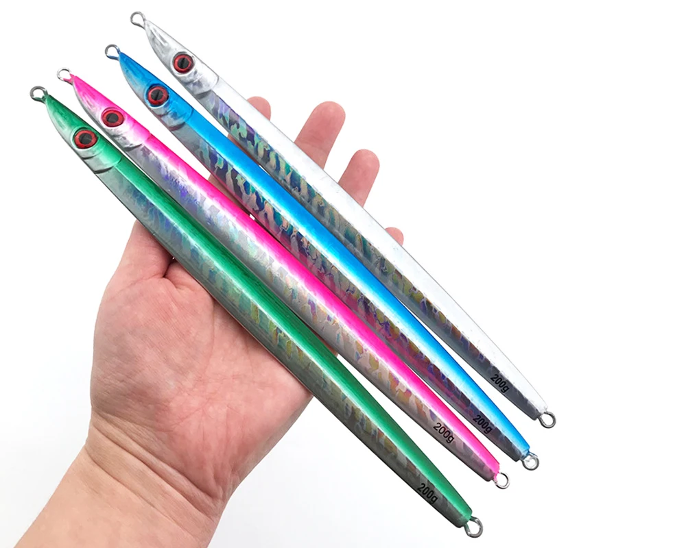 Set de 5 señuelos metálicos JEKEKU para slow jigging