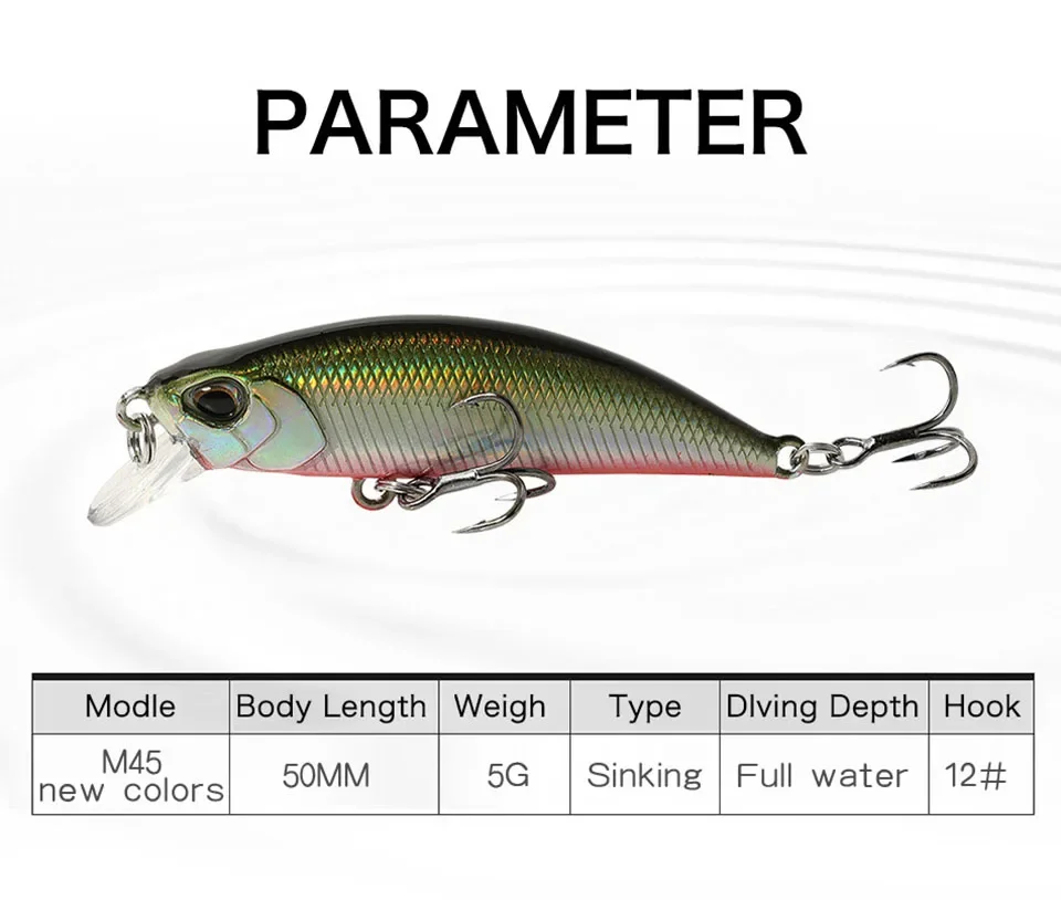 Intruder Trout señuelo Minnow hundible tipo Jerkbait para lucio - imagen 3