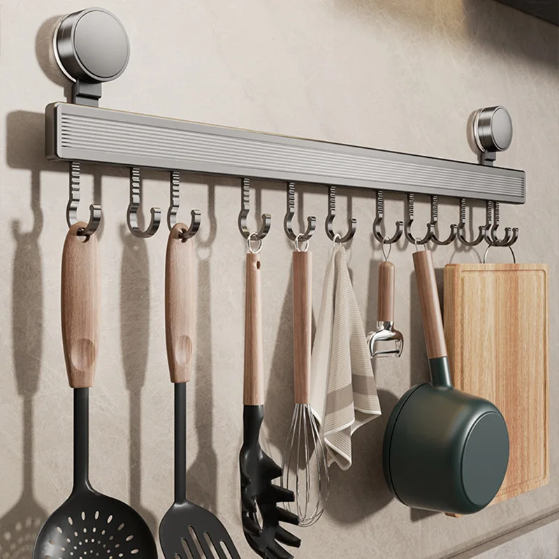 Soporte de pared para aparejos con ganchos extraíbles y potente ventosa - imagen 5
