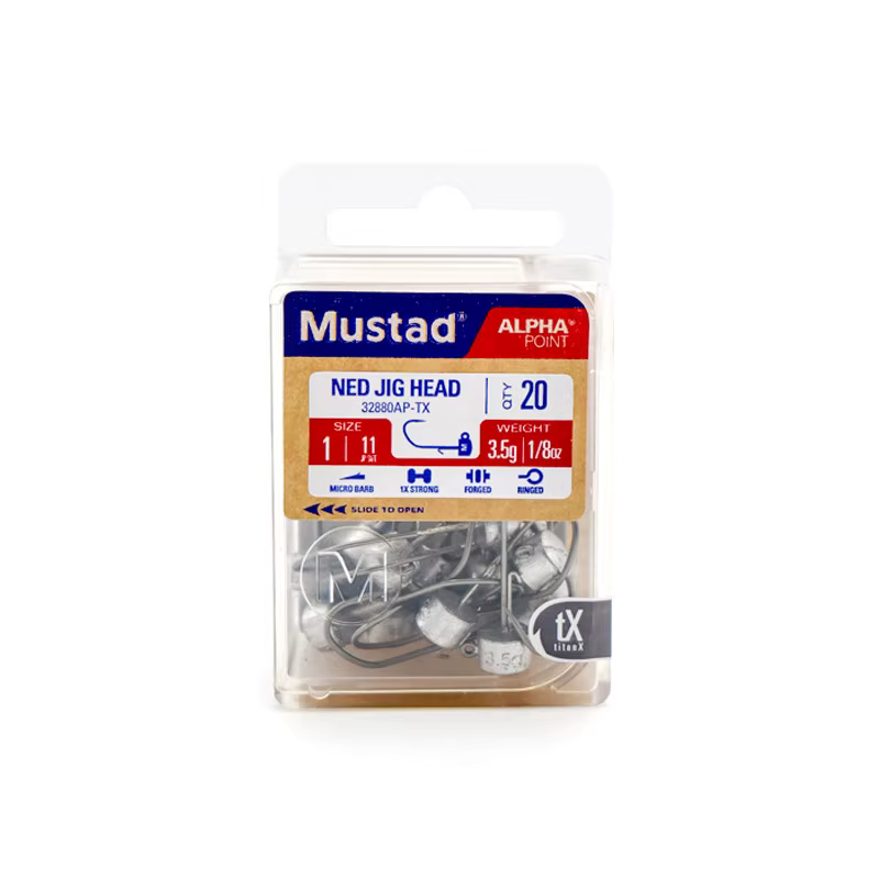 Jig Head Mushroom Mustad AP Ned Rig – Anzuelos para pesca de lubina - imagen 4