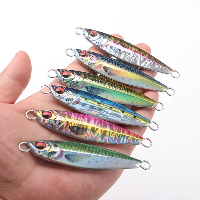 Señuelo Slow Jig 3D con anzuelo de apoyo para lubina y caballa - imagen 5