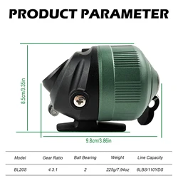 FREE FISHER Carrete Spincast con freno para agua dulce y salada