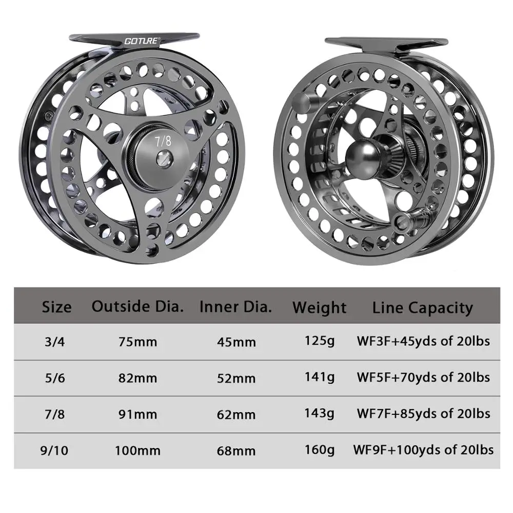 Carrete de mosca Goture 2+1BB multidireccional – Trucha y carpa - imagen 3