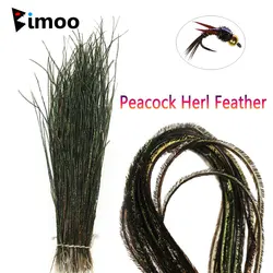 Bimoo Serpentinas ninfa trucha húmedas – Pluma pavo real