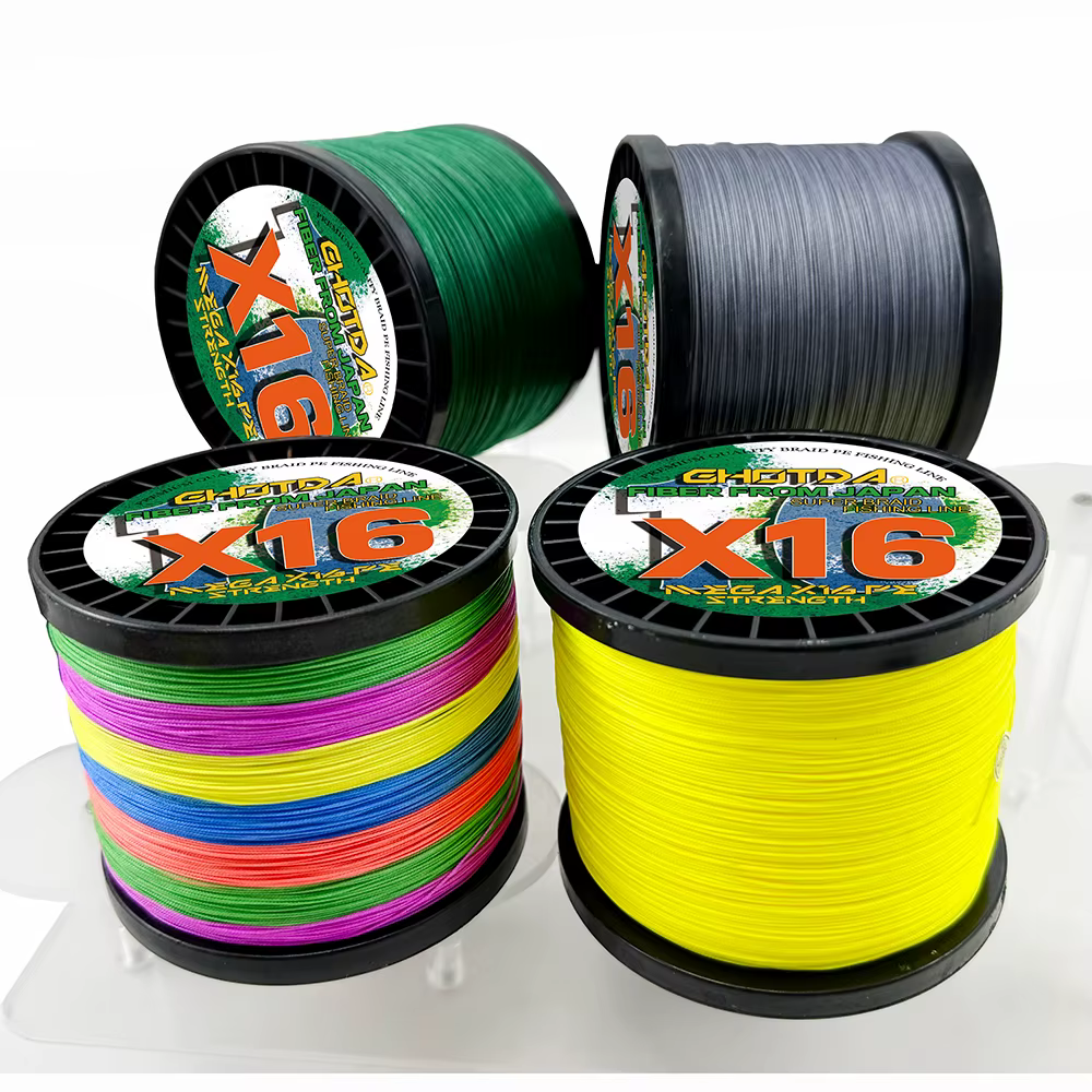Sedal trenzado multifilamento 16 hebras para pesca fuerte - imagen 5